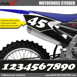 3 Kopie von MX1 Startnummer Aufkleber Motocross Yamaha