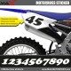 3 Kopie von MX1 Startnummer Aufkleber Motocross Yamaha
