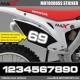3 Kopie von MX2 StartnummAufkleberer  Motocross Honda