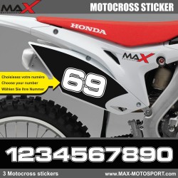 3 Kopie von MX2 StartnummAufkleberer  Motocross Honda