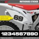 3 Kopie von MX2 StartnummAufkleberer  Motocross Honda