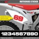 3 Kopie von MX2 StartnummAufkleberer  Motocross Honda