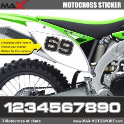 3 Kopie von MX2 Startnummer Aufkleber Motocross Kawasaki