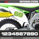 3 Kopie von MX2 Startnummer Aufkleber Motocross Kawasaki