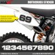 3 Kopie von MX2 Startnummer Aufkleber Motocross KTM