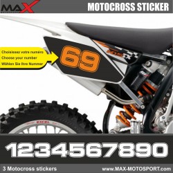 3 Kopie von MX2 Startnummer Aufkleber Motocross KTM