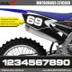 3 Kopie von MX2 Startnummer Aufkleber Motocross Yamaha