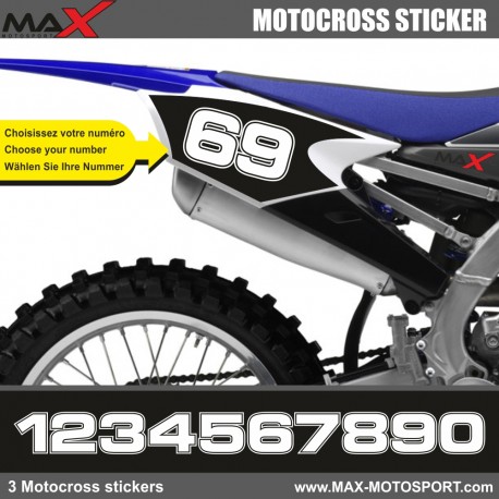3 Kopie von MX2 Startnummer Aufkleber Motocross Yamaha