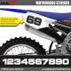 3 Kopie von MX2 Startnummer Aufkleber Motocross Yamaha