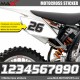 3 Kopie von SX Startnummer Aufkleber Motocross KTM