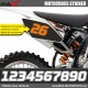 3 Kopie von SX Startnummer Aufkleber Motocross KTM