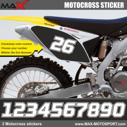 3 Kopie von SX Startnummer Aufkleber Motocross Suzuki