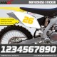 3 Kopie von SX Startnummer Aufkleber Motocross Suzuki
