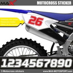 3 Kopie von SX Startnummer Aufkleber Motocross Yamaha