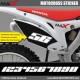 OFF-ROAD set of 3 Motocross Racing Number Sticker for Honda