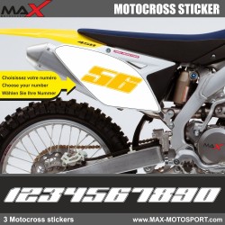 3 Kopie von OFF-ROAD Startnummer Aufkleber Motocross Suzuki