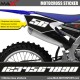 3 Kopie von OFF-ROAD Startnummer Aufkleber Motocross Yamaha