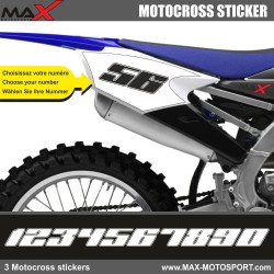 3 Kopie von OFF-ROAD Startnummer Aufkleber Motocross Yamaha