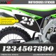 3 Kopie von HOLESHOT Startnummer Aufkleber Motocross Kawasaki