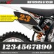 3 Kopie von HOLESHOT Startnummer Aufkleber Motocross KTM