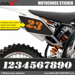 3 Kopie von HOLESHOT Startnummer Aufkleber Motocross KTM