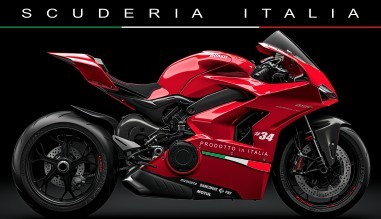 MAX MOTOSPORT - STICKER SCUDERIA ITALIA pour APRILIA DUCATI MV AGUSTA